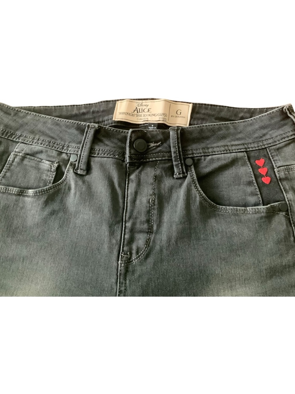 Disney Alice Through The Looking Glass by Giuliana Jeans - Size S Black Pull On